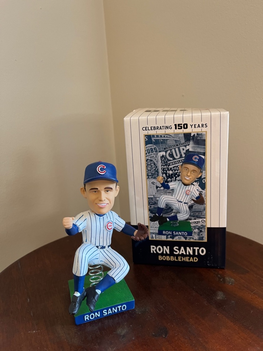 Chicago Cubs Ron Santo Blue & White Bobblehead - Ron Santo